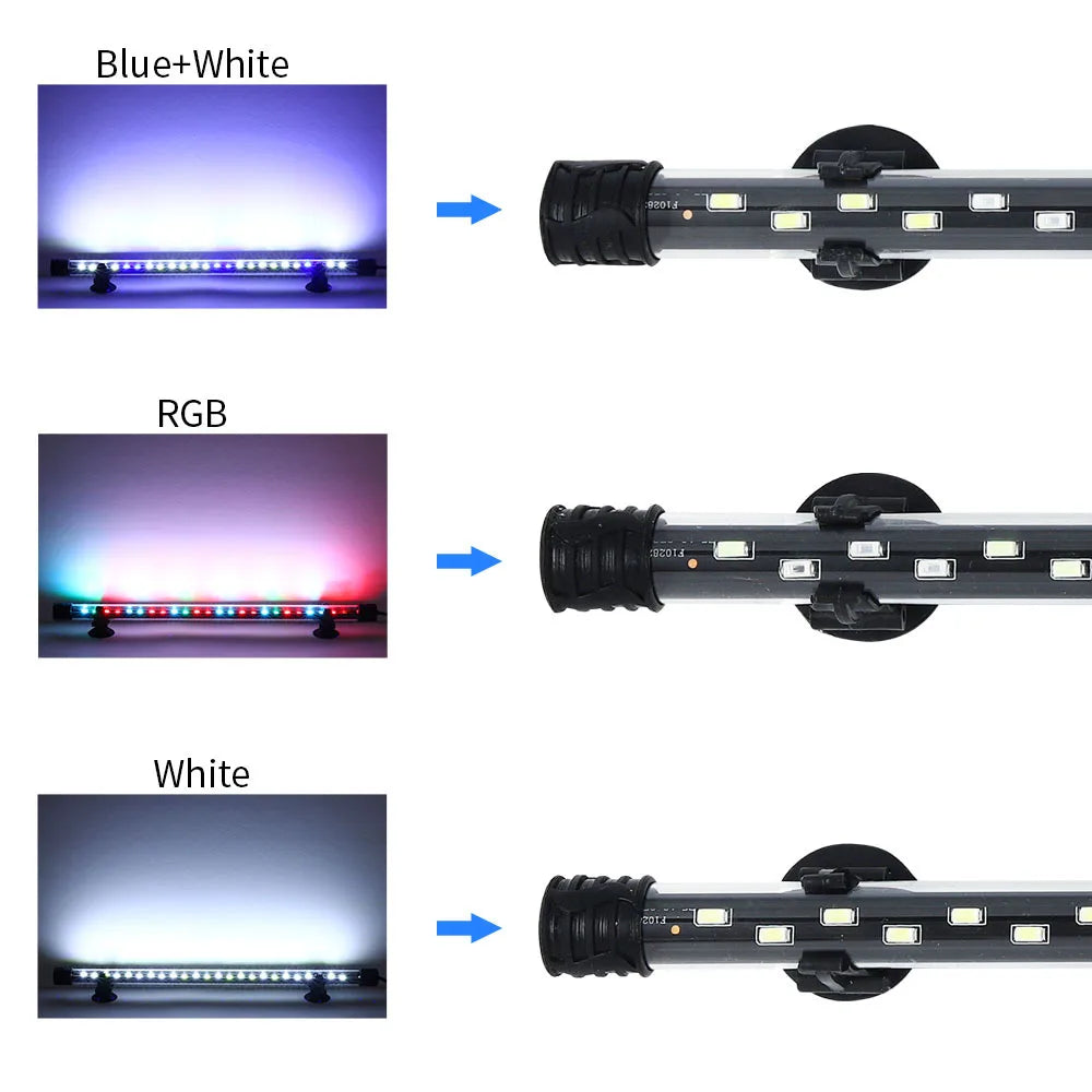 Aquarium Light LED Waterproof Fish Tank Clip Light 90-260V