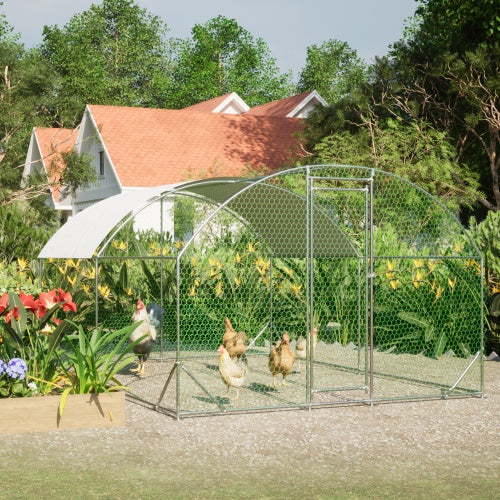 Large Chicken Enclosure Metal, With Waterproof And Anti-UV Cover