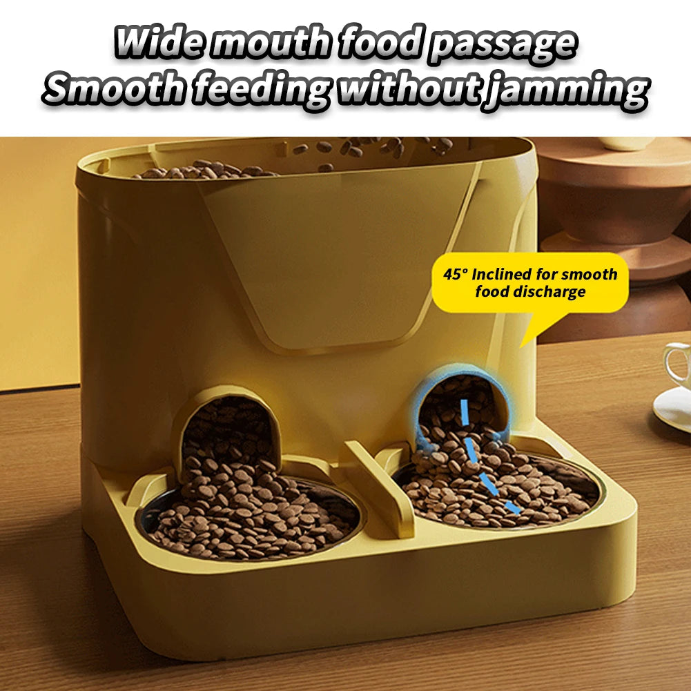 Automatic Pet Feeder With Storage Container