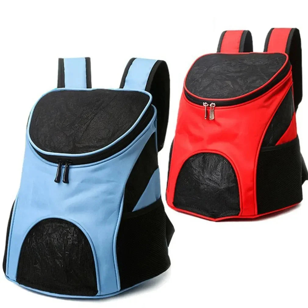 Pet Carrier and Backpack with Breathable Mesh and Padded Shoulders