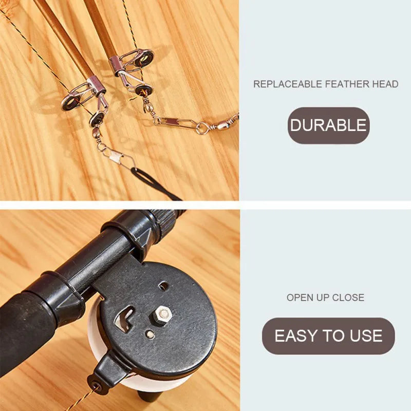 Telescopic Fishing Rod Cat Teaser Toys