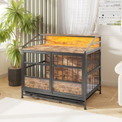 Multi-function Furniture Style Dog Crates With Storage