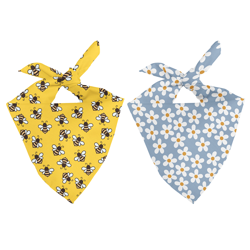 Bees & Daisy Dog Bandana