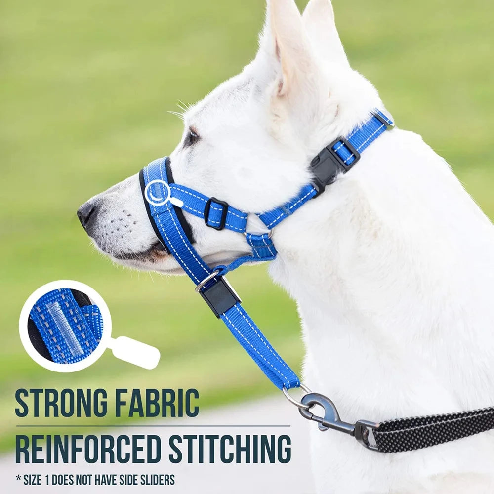 Dog Training  Nylon Muzzle Set With Reflective Strips