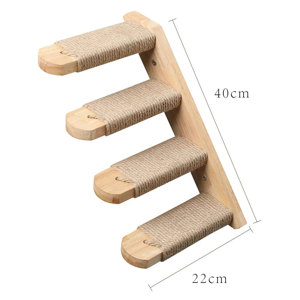 Cat Climbing Wall  Four-step Stair Scratching Post