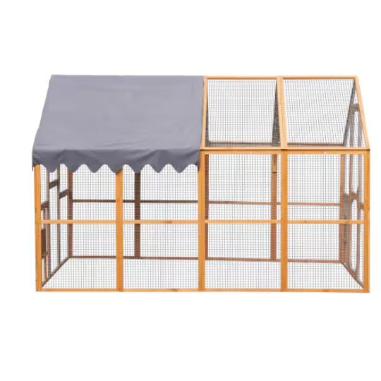 Outdoor Chicken Coop Enclosures With Platforms,Upgrade Waterproof Cover