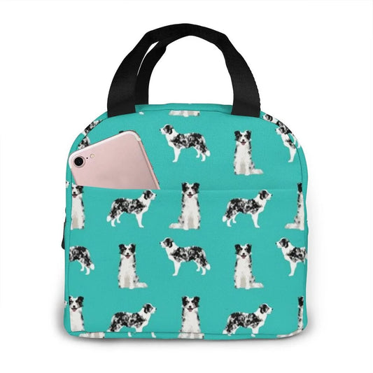 Border Collie Insulated Lunch Bag Many Designs