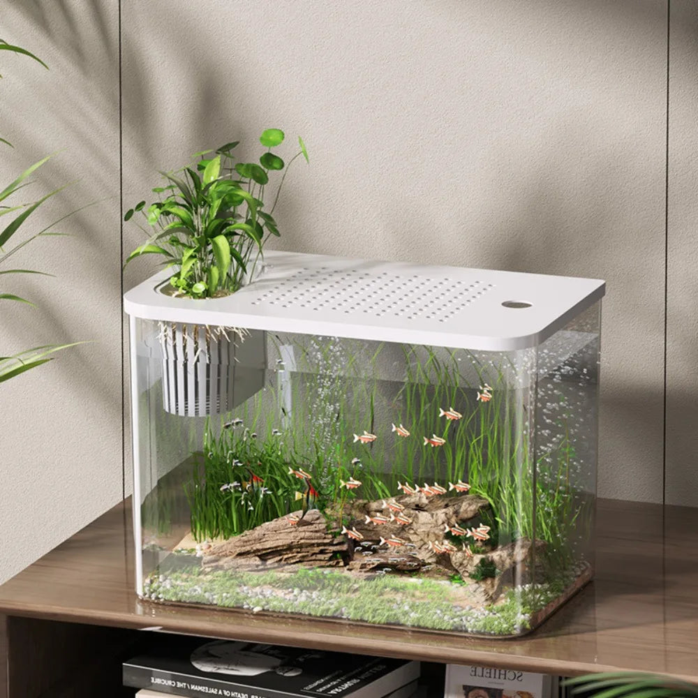 ABS Fish Tank Transparent with Lid