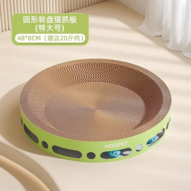 Durable Corrugated Oval Cat Scratching Board