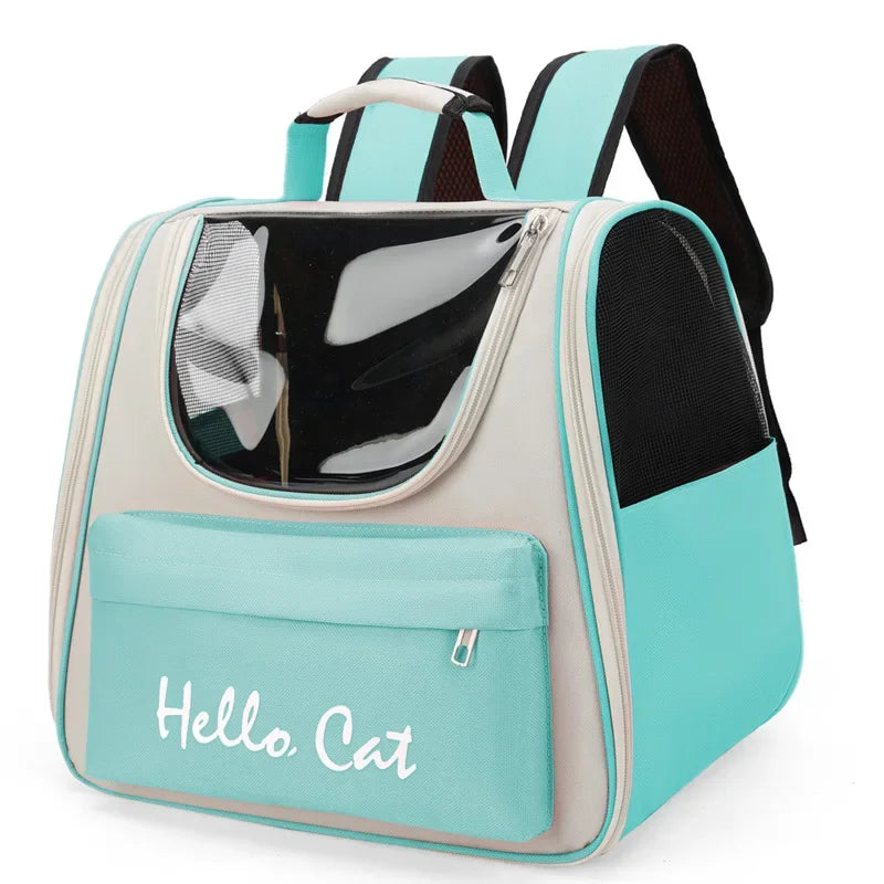 Breathable Portable "Hello Cat" Backpack