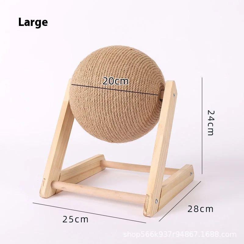 High Quality Wooden Cat Scratch Ball