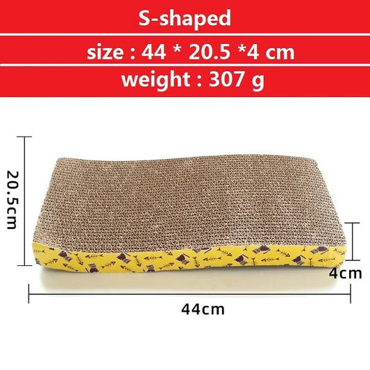 Multiple Shapes Clean Design Cat Scratcher And Couch, 2 in 1