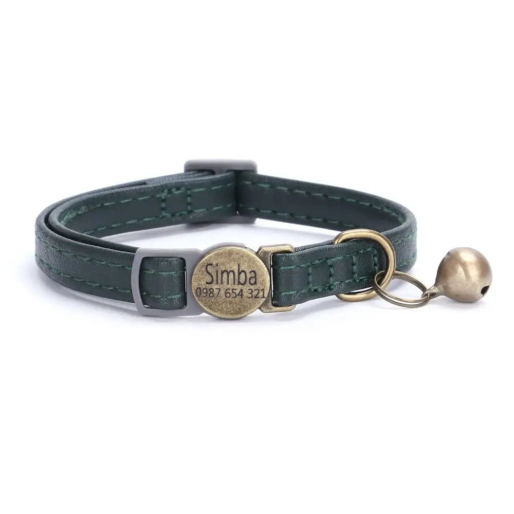 Anti-lost Pet Collars Leather