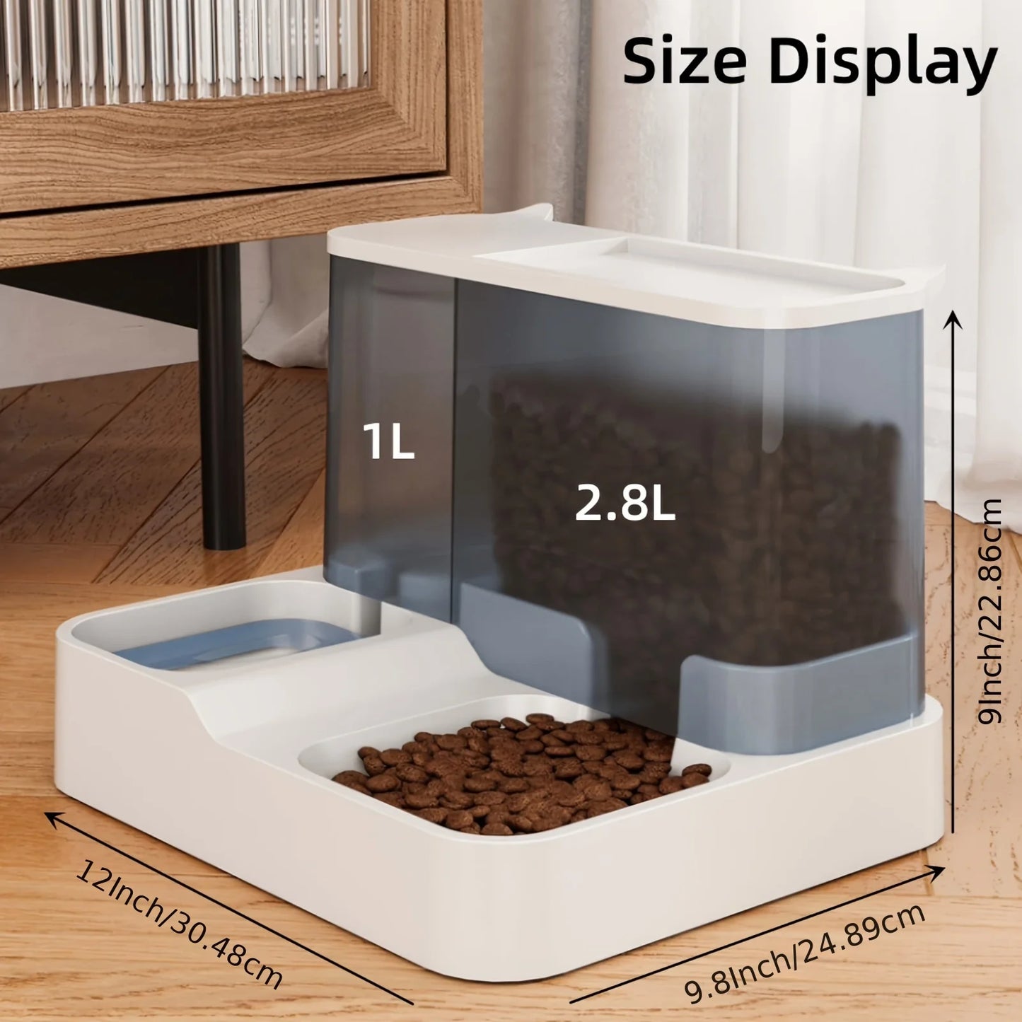 Pet Automatic Feeder Dog Cat Drinking Fountain