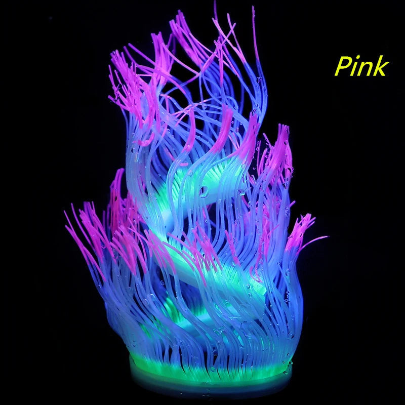 Silicone Coral Fish Tank Decorations