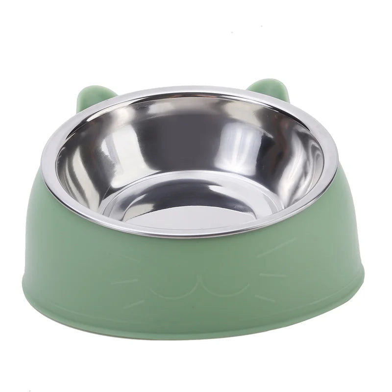 Pet Bowl 15 Degrees Raised Stainless Steel Non Slip