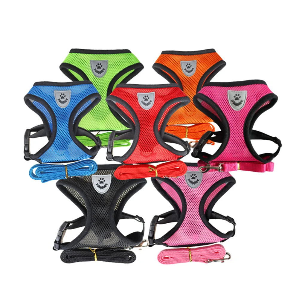 Pet Harness Adjustable Breathable Harnesses, Reflective