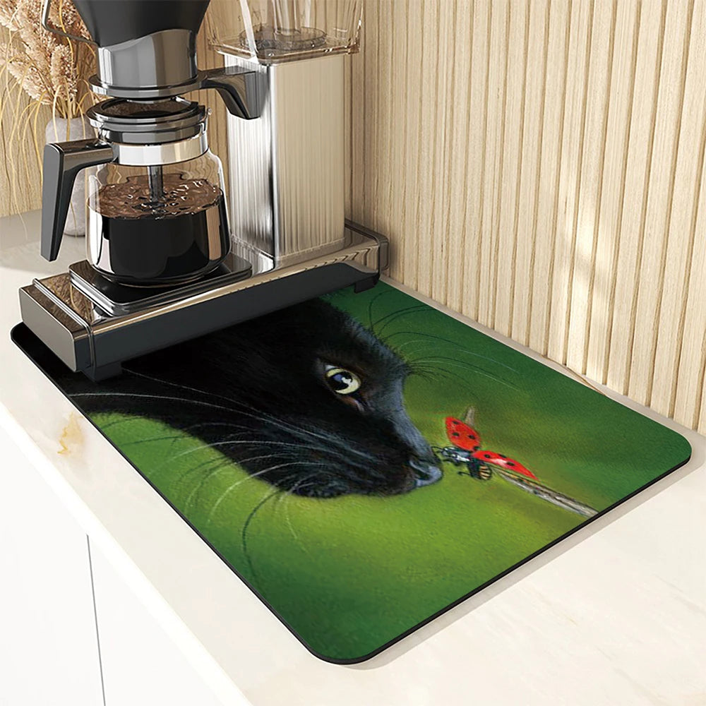 Super Absorbent Anti Skid Large Kitchen Absorbent Cat Mat