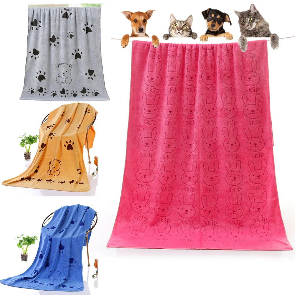 Microfiber Pet Towel Super Absorbent - Love My Pet