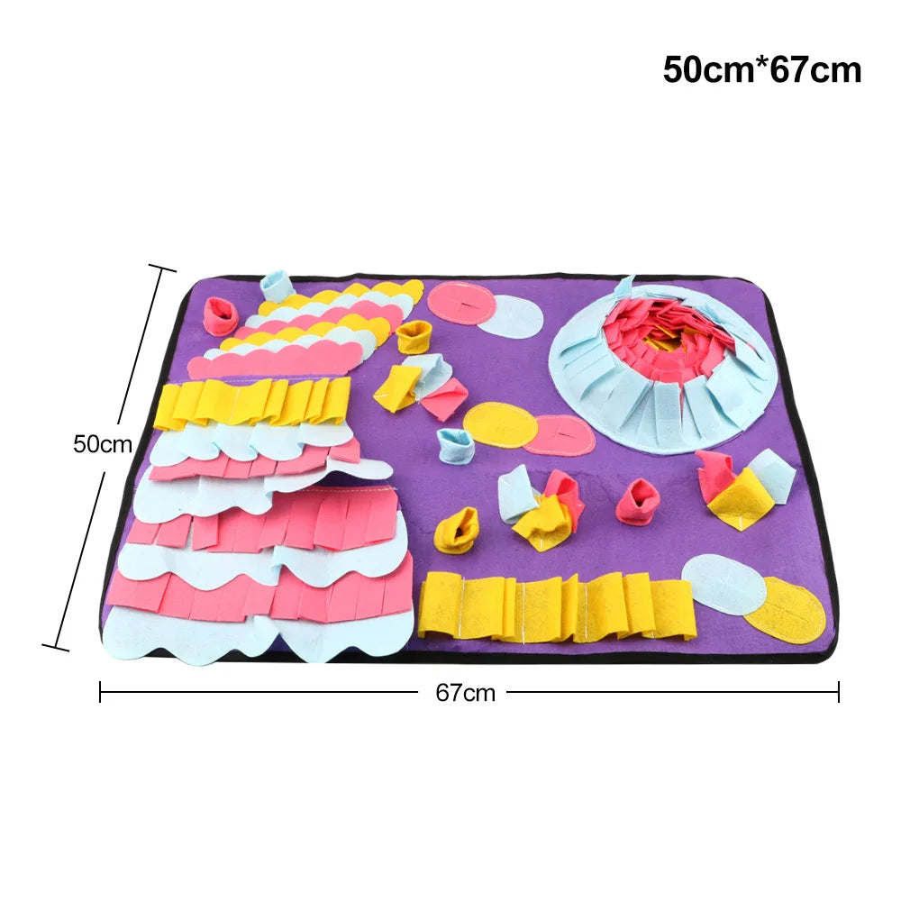 Detachable Fleece Pads Cat and Dog Sniffing Blanket