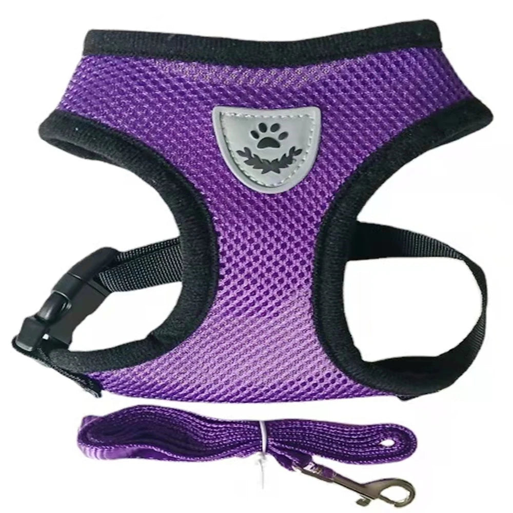 Pet Harness Adjustable Breathable Harnesses, Reflective