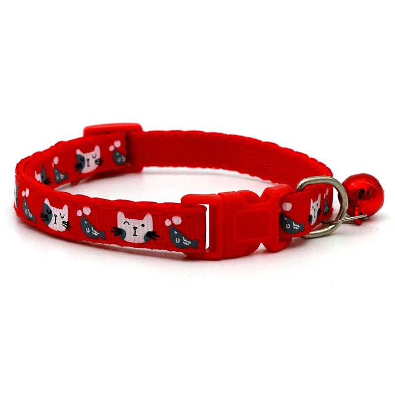 Colorful Cats Pattern Adjustable Collars