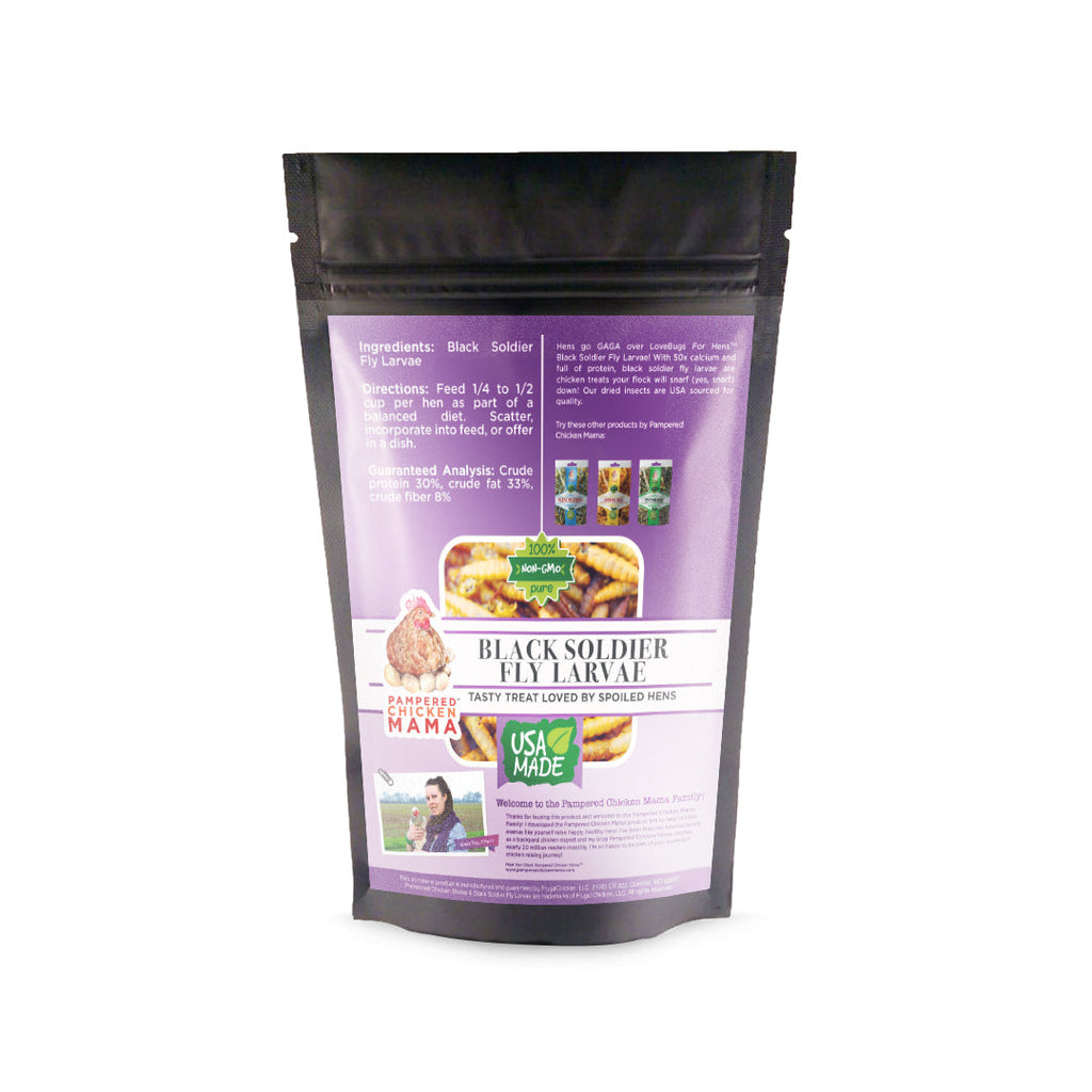 Black Soldier Fly Larvae (From NORTH AMERICA!!) -- LoveBugs For Hens (TM)