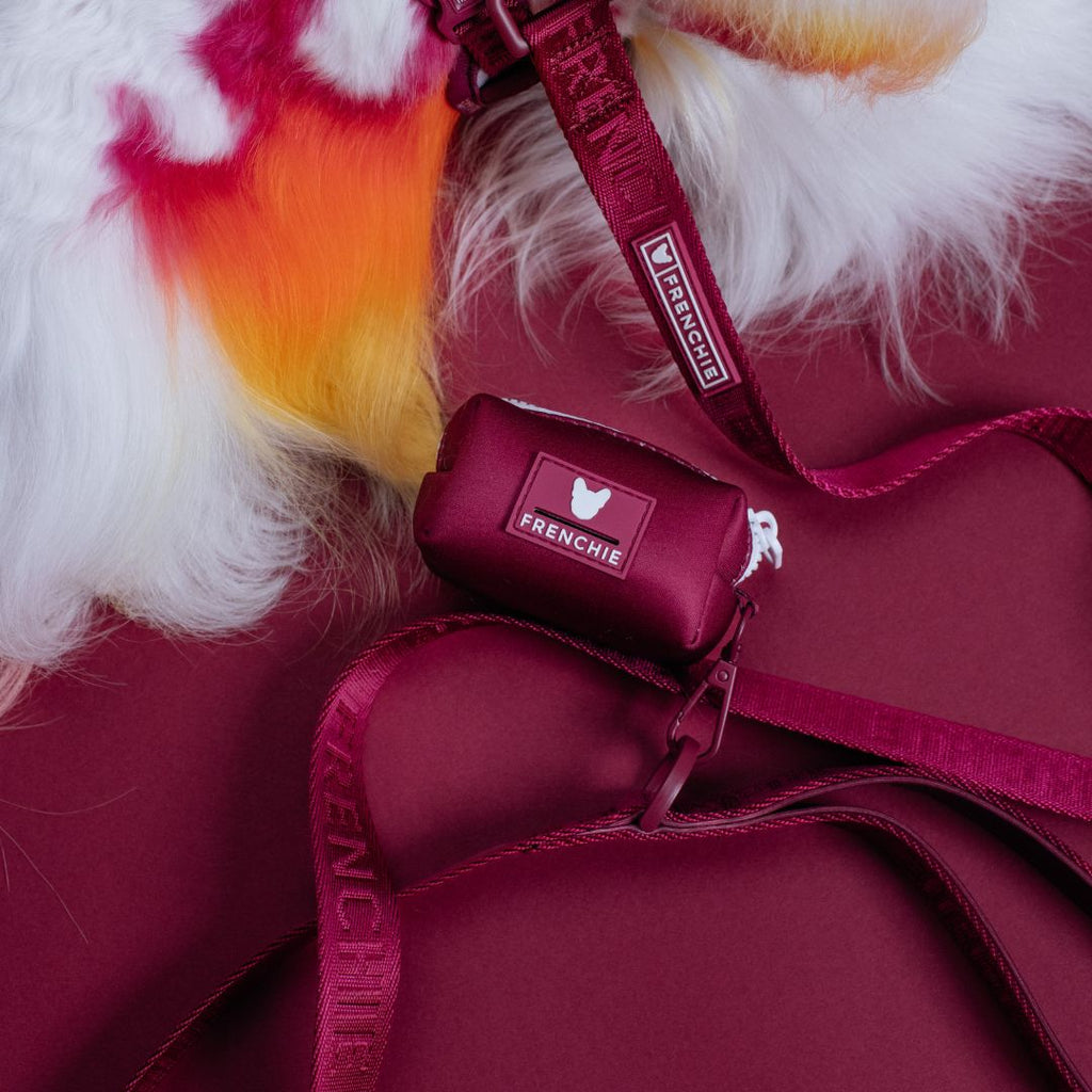 Frenchie Comfort Leash - Solid Ruby