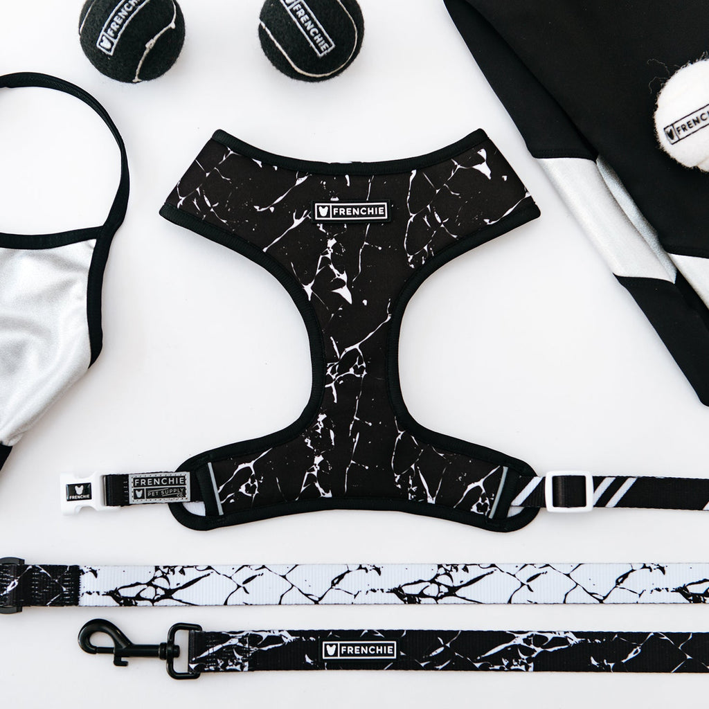 Frenchie Comfort Leash - Black Marble