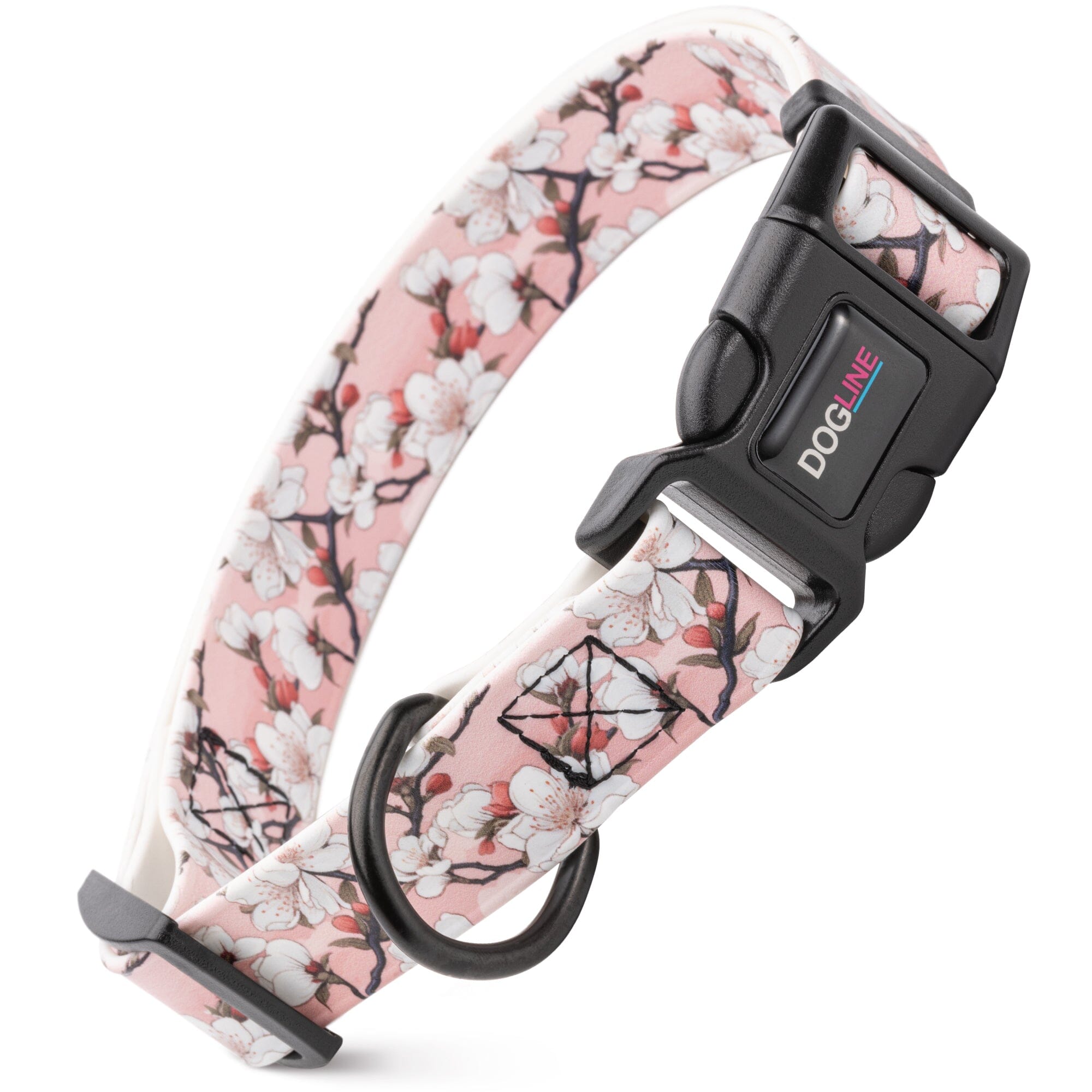 Dogline Biothane Full Color Design Printed Dog Collar with Quick Release Buckle