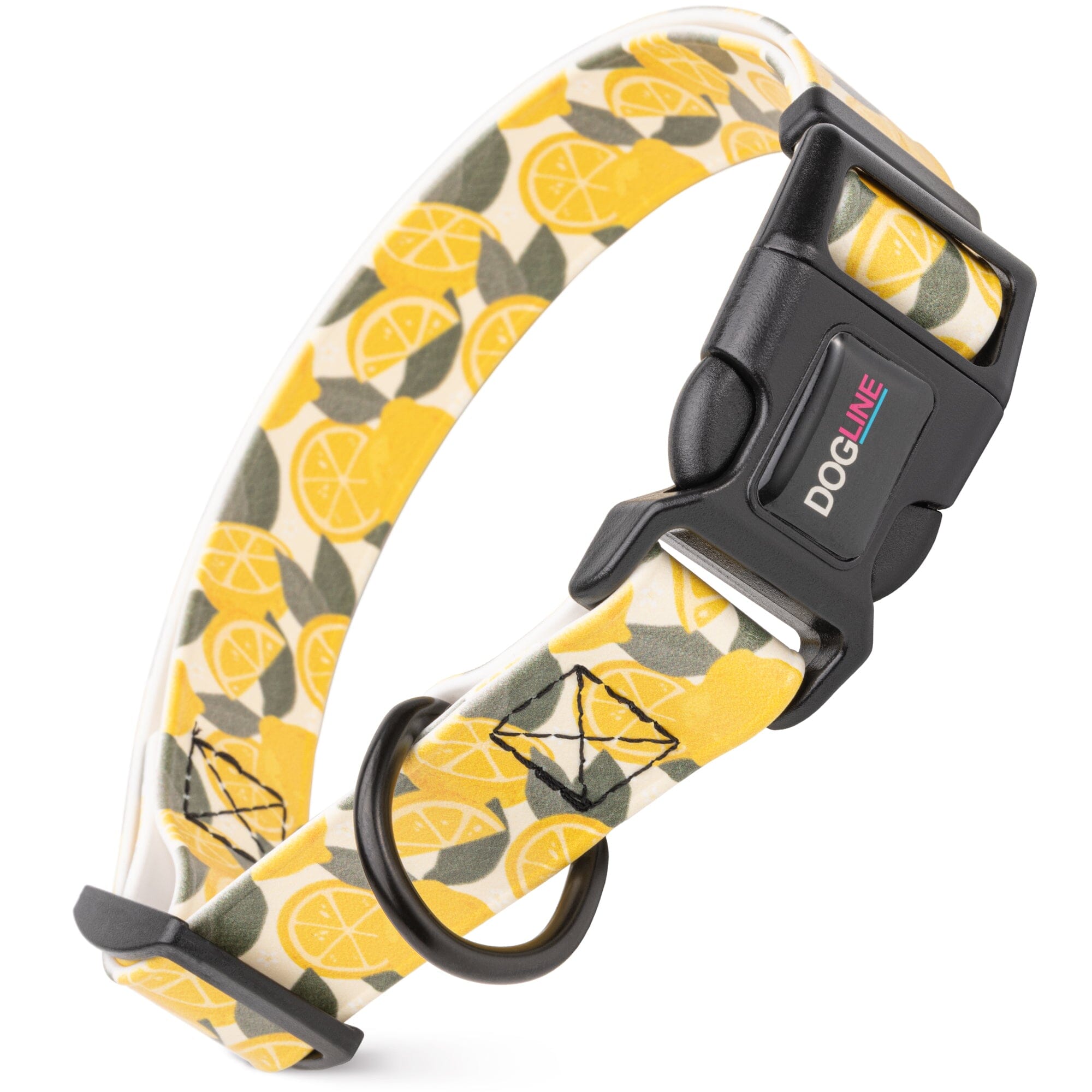 Dogline Biothane Full Color Design Printed Dog Collar with Quick Release Buckle