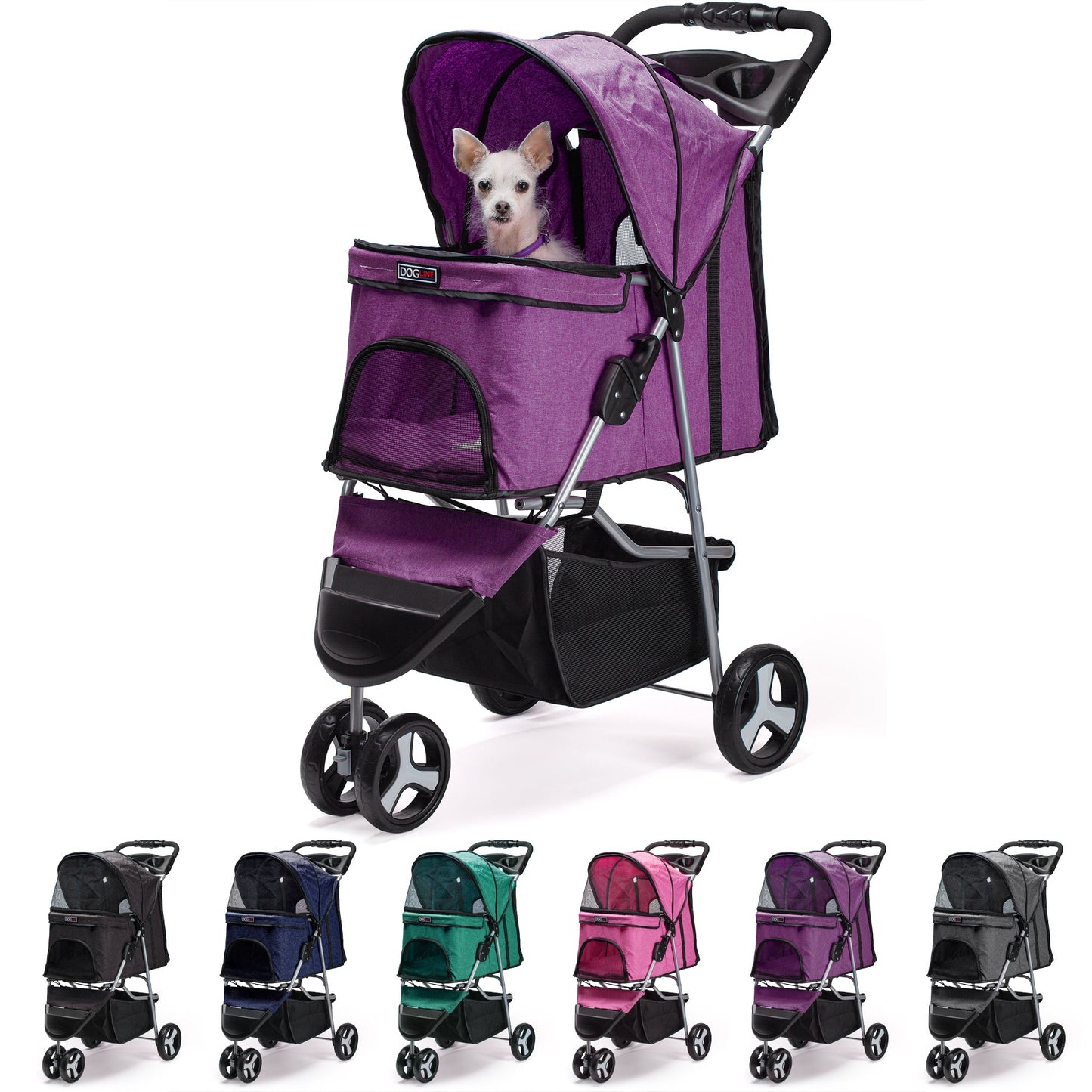 #1 Casual Pet Stroller with a Removable Cup Holder