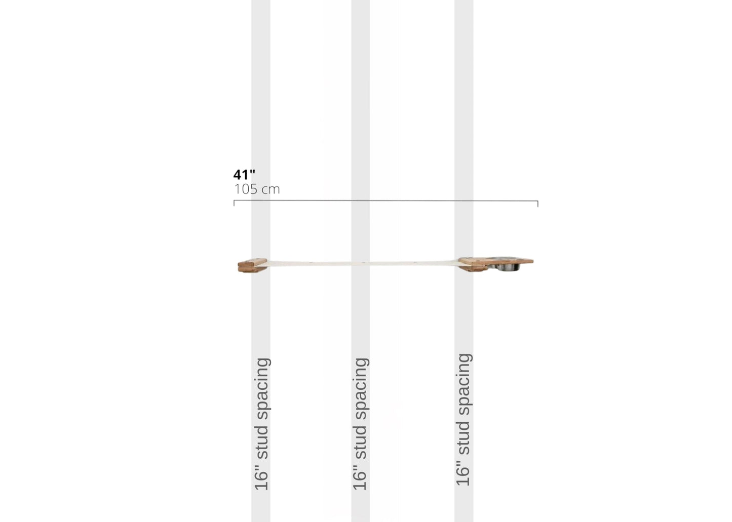 Dog Proof Cat Feeder - Wall-Mounted - Raised