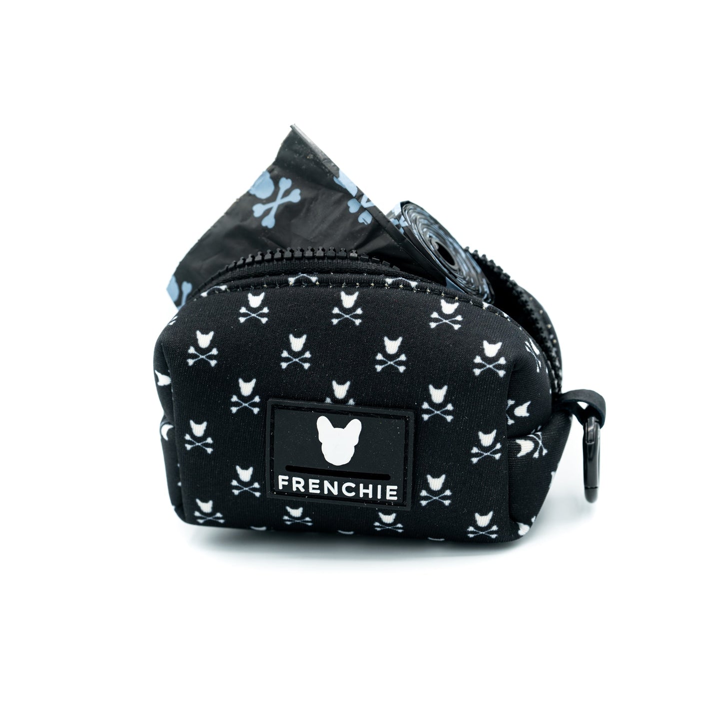 Frenchie Poo Bag Holder- Bad to the Bone