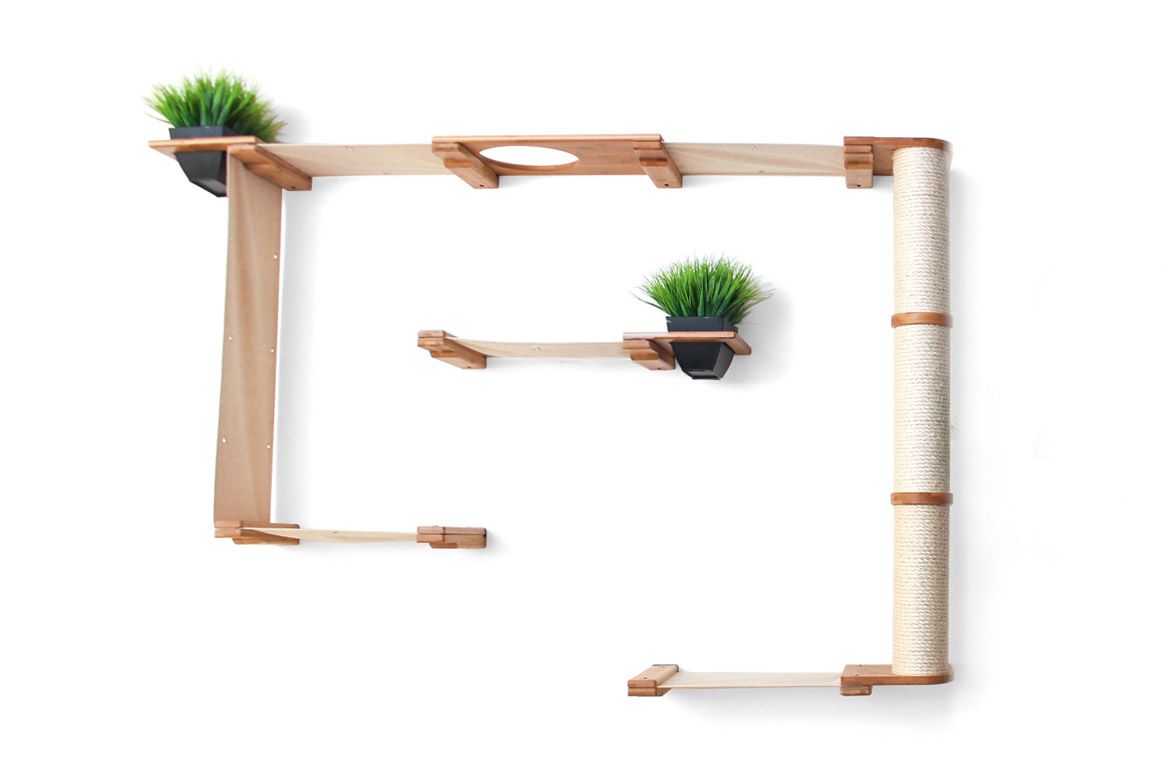 The Gardens - Modern Cat Tree with Plants