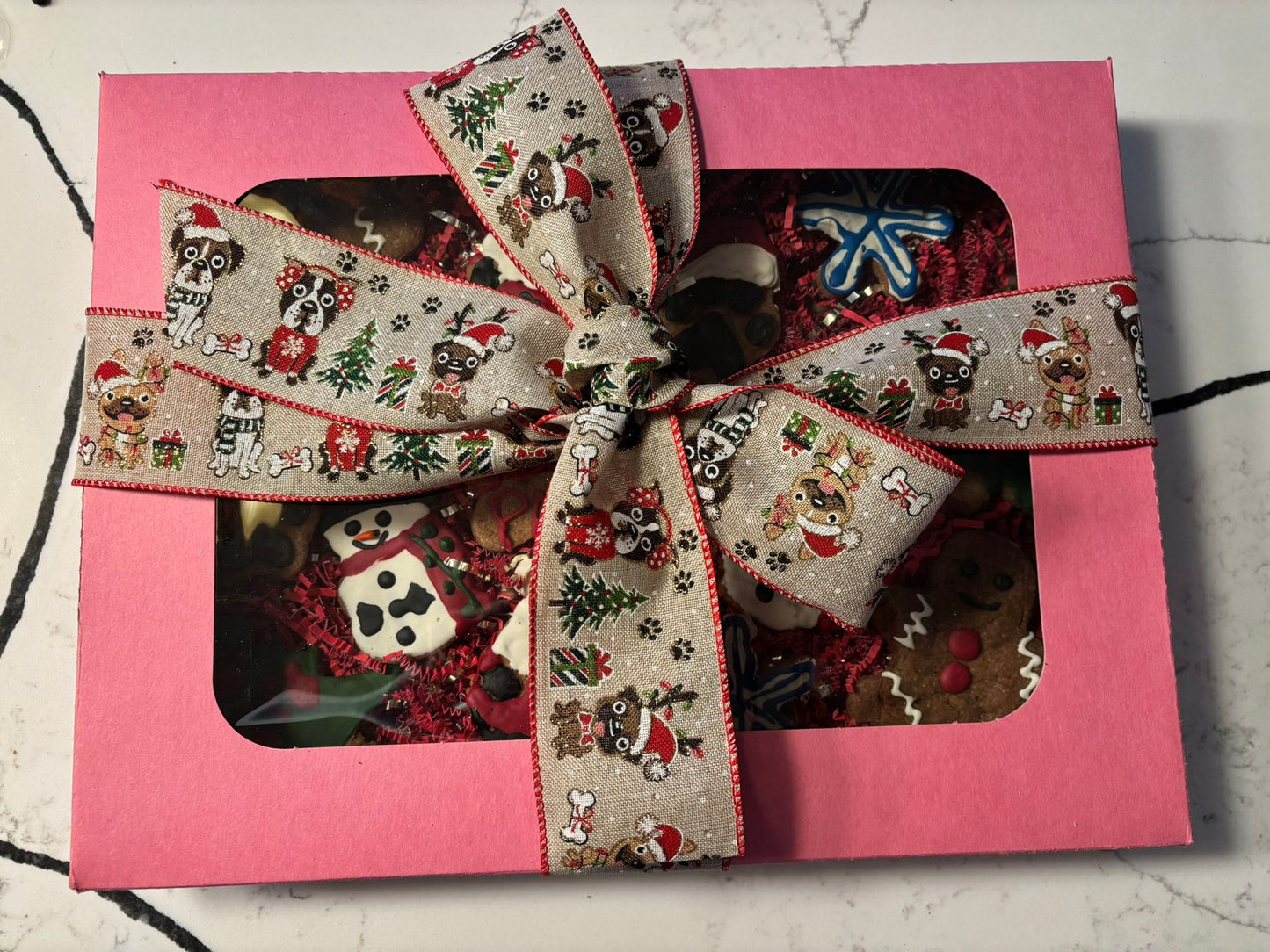 Whimiscal Organic Christmas Dog Cookie Box