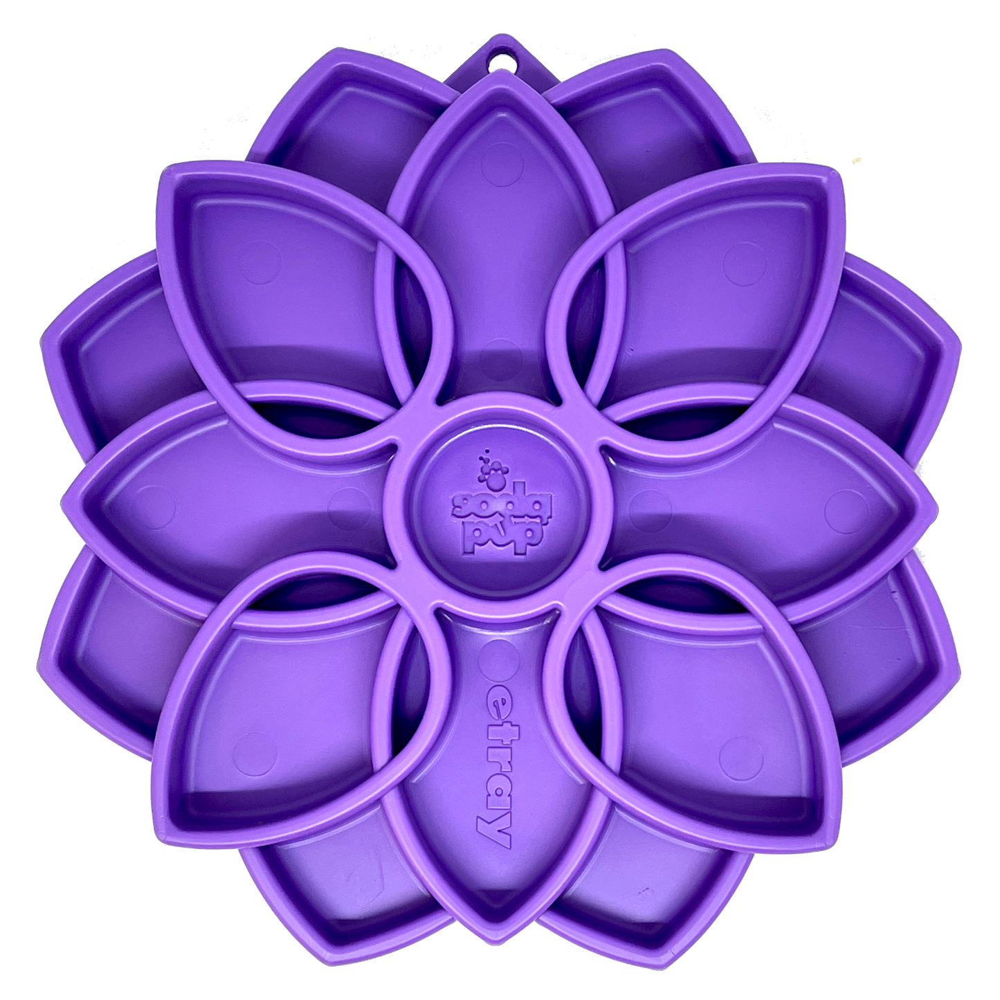 Mandala Design eTray Enrichment Shallow Slow Feeder Dog Bowl