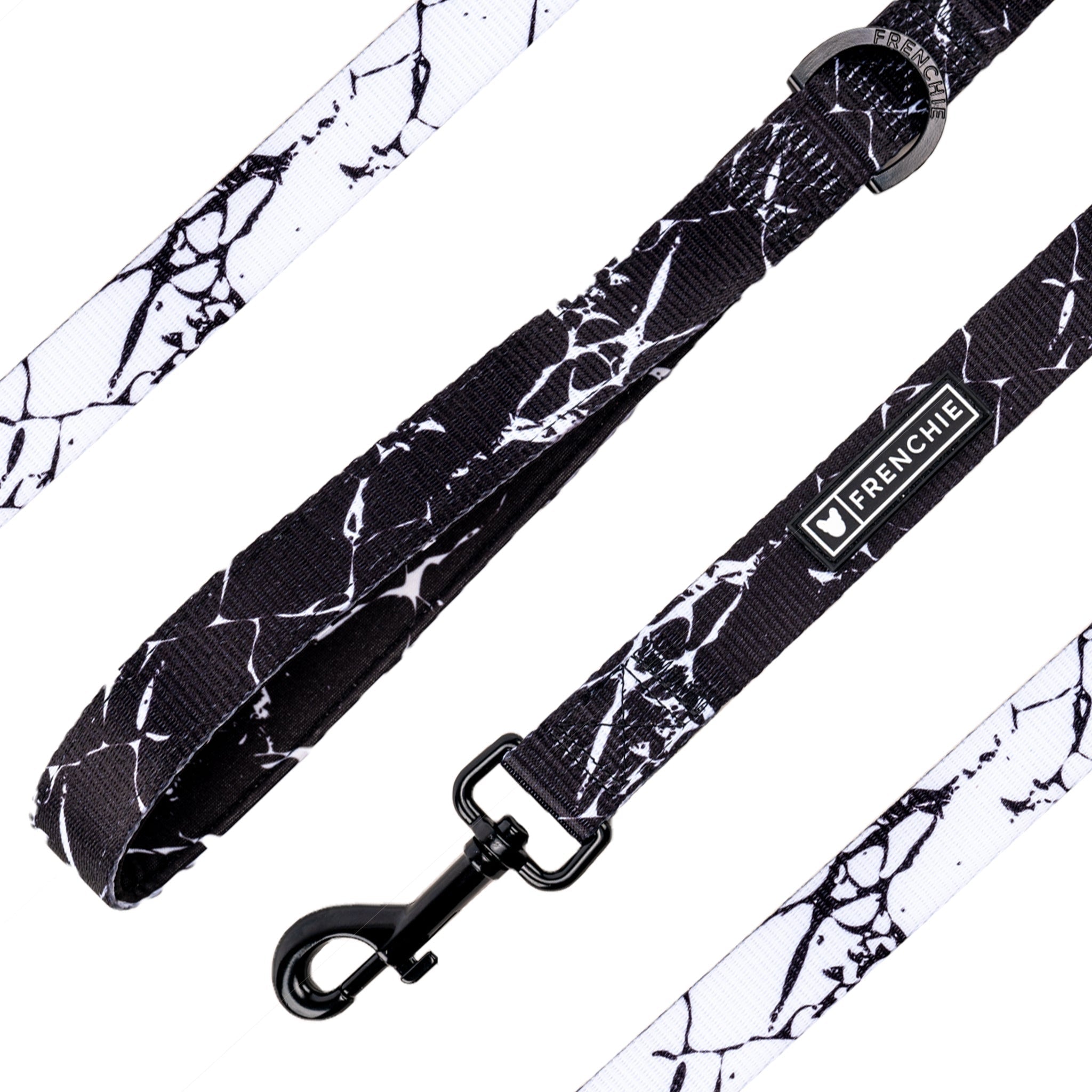 Frenchie Comfort Leash - Black Marble