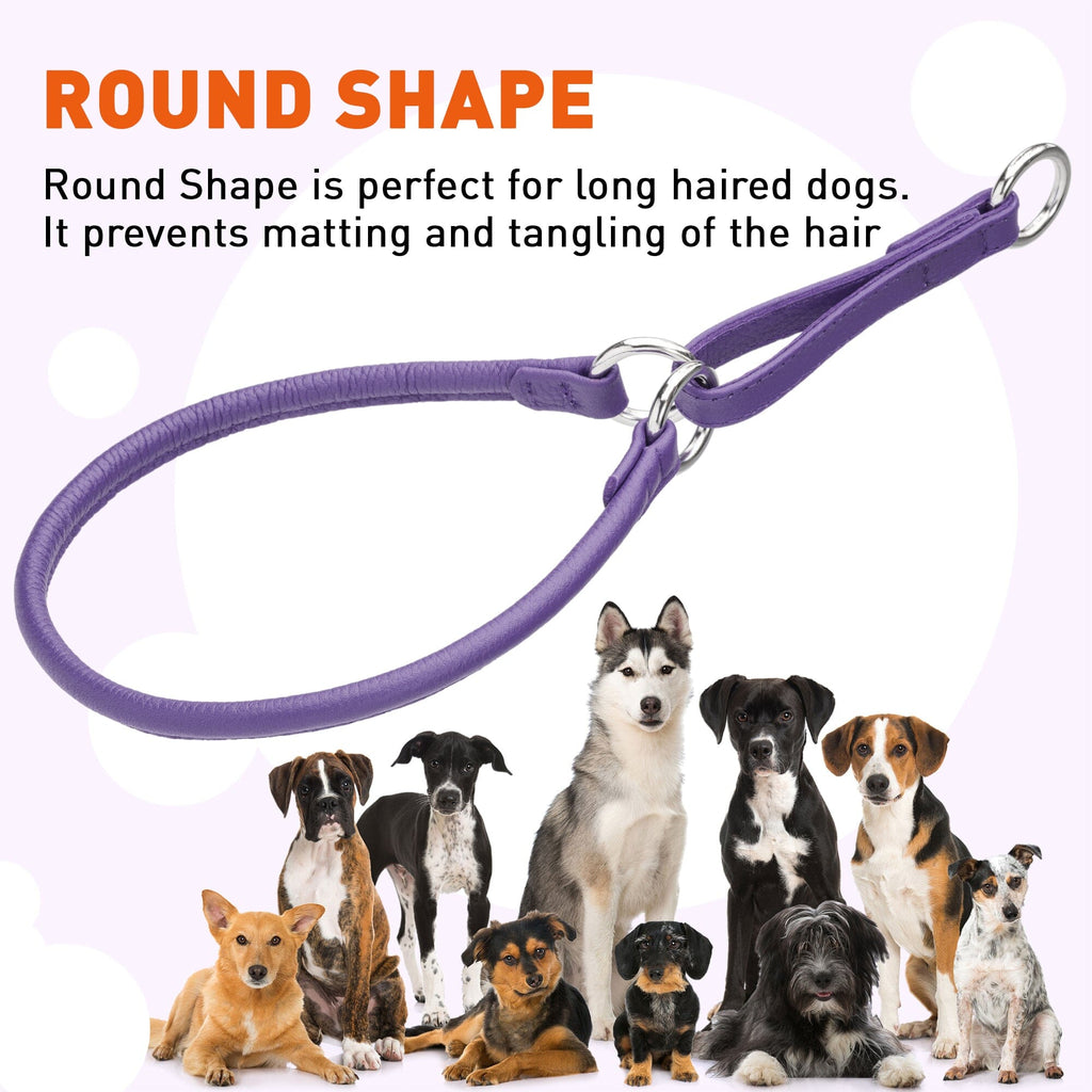 Soft Leather Round Martingale Collar