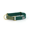 martingale collar / forest + olive