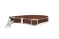 Martingale Chocolate Leather Dog Collar