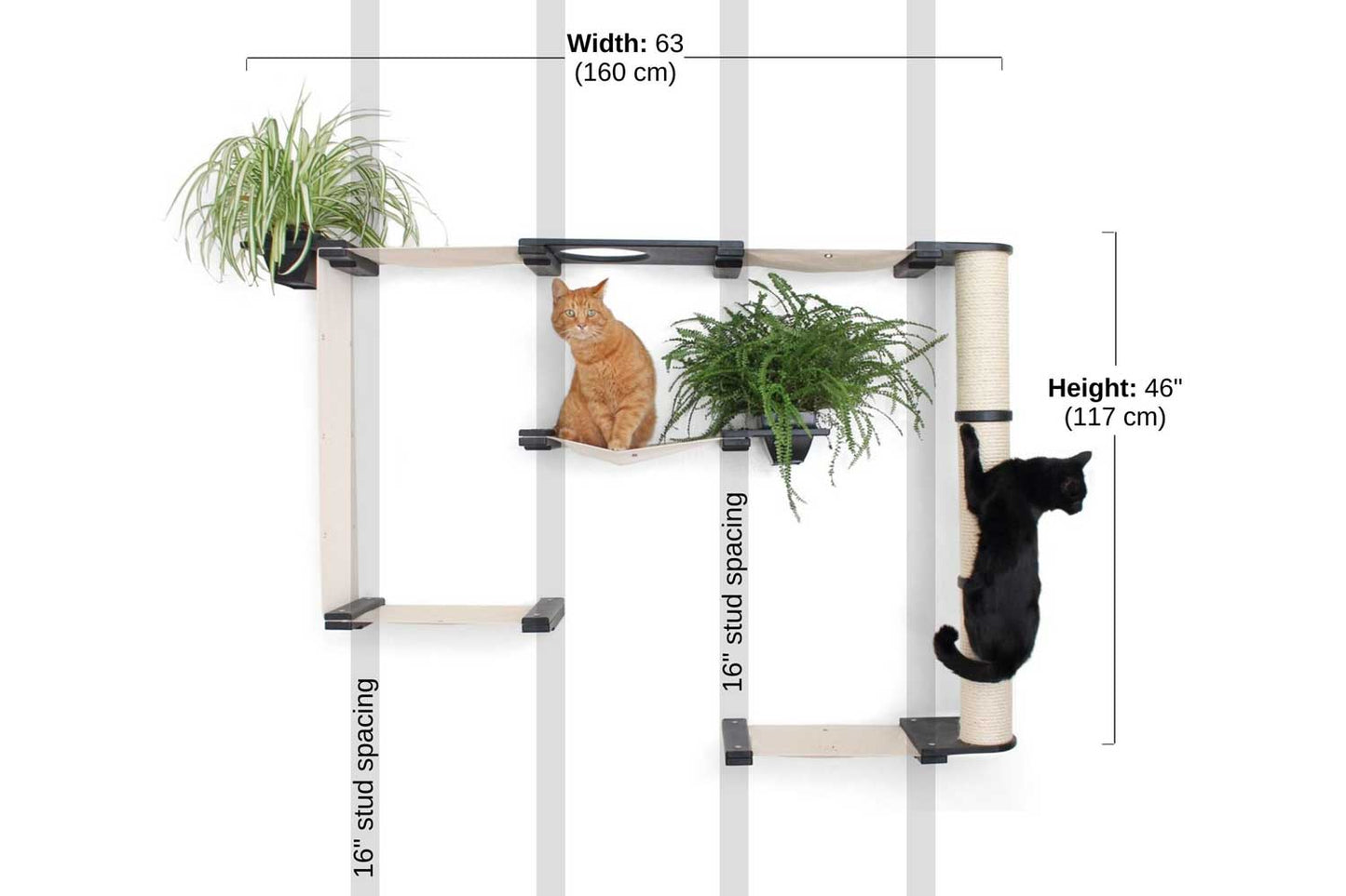 The Gardens - Modern Cat Tree with Plants