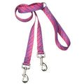 Neon Sunrise Plaid Double Connection Leash – EarthStyle