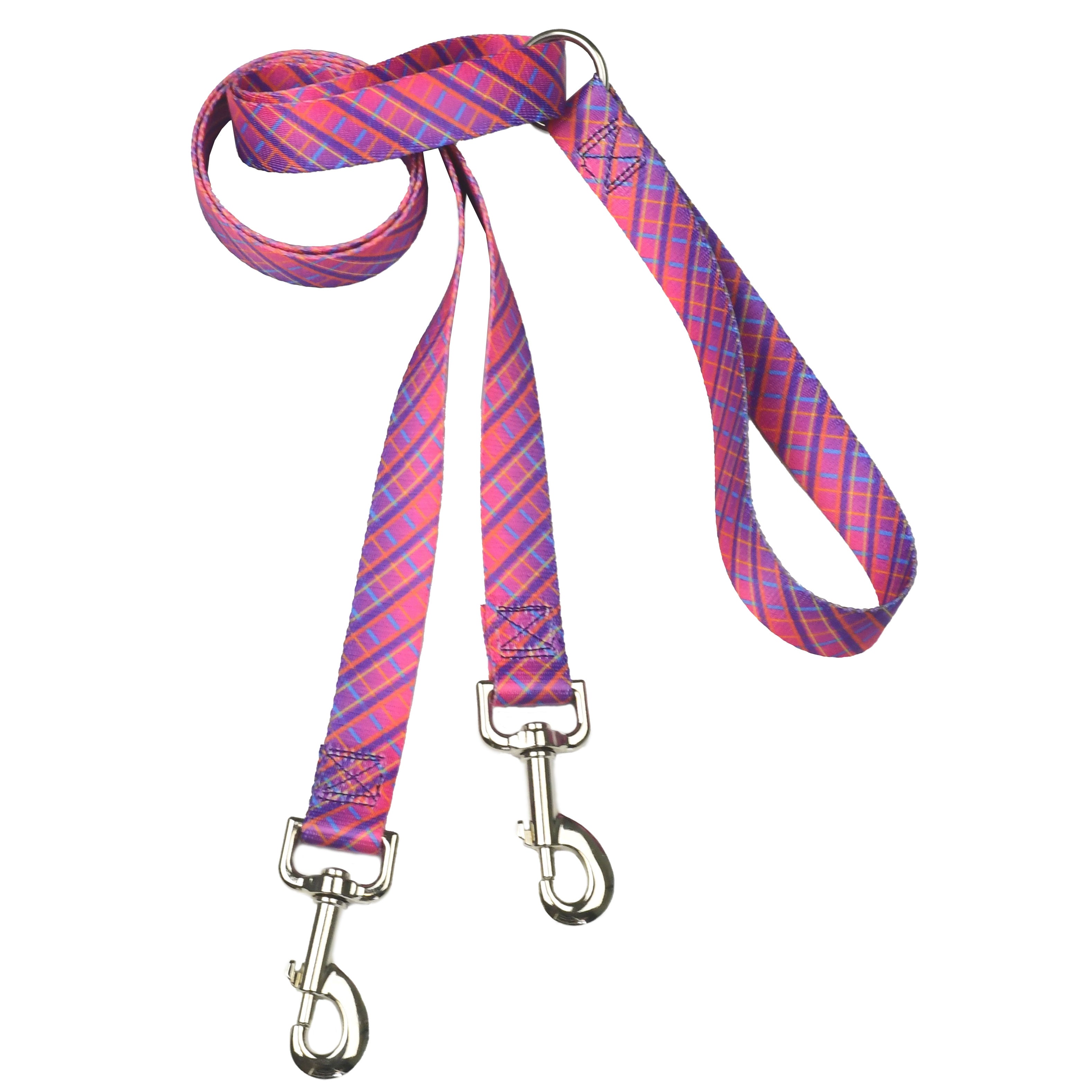Neon Sunrise Pink Plaid Freedom No-Pull Dog Harness – EarthStyle