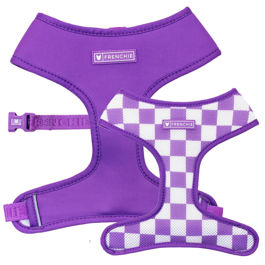 Frenchie Duo Reversible Harness - Solid Purple