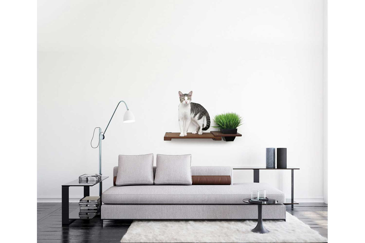 Cat Plant Stand for Wall