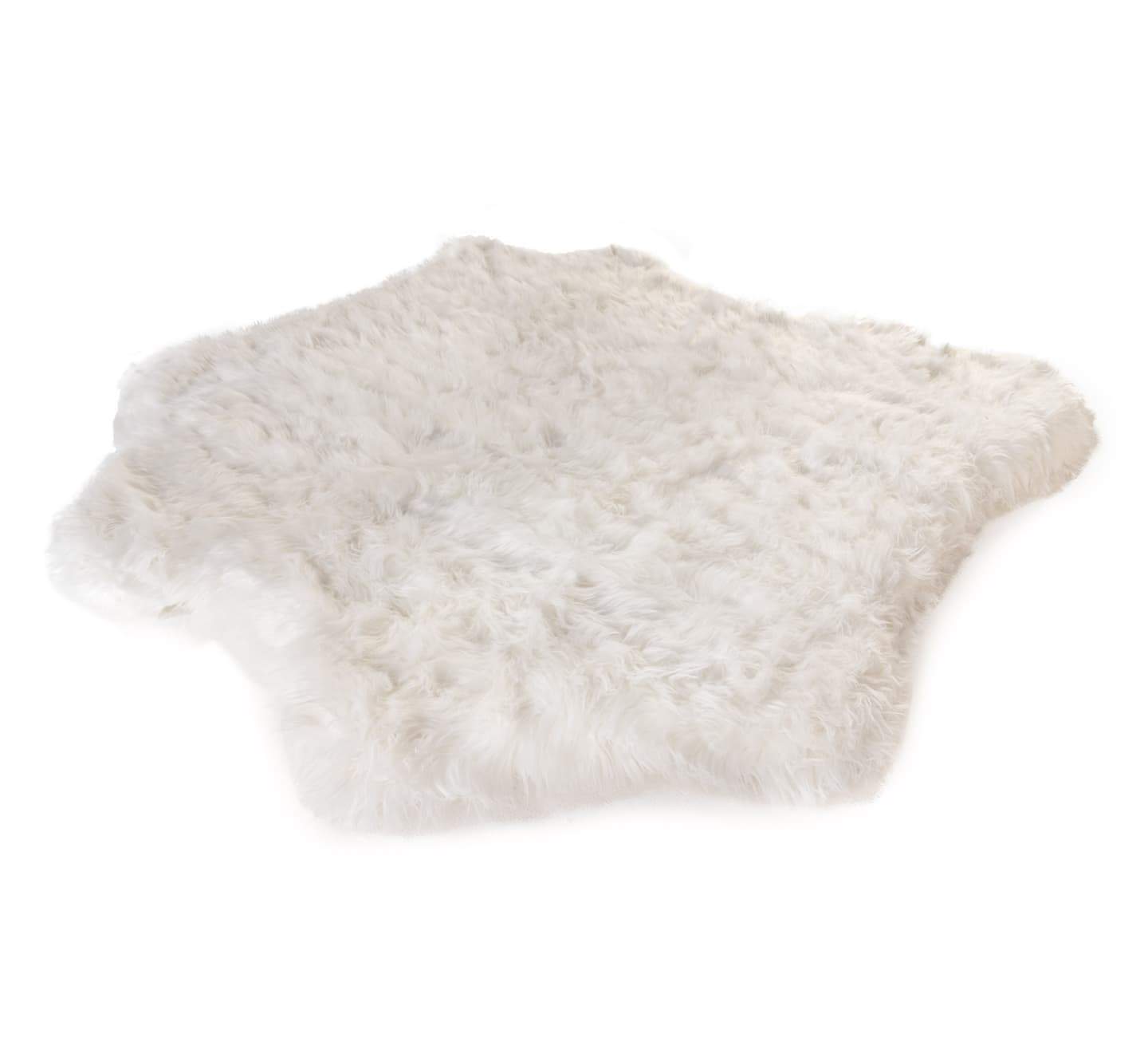 PupRug® Animal Print Memory Foam Dog Bed - Polar Bear Faux Hide