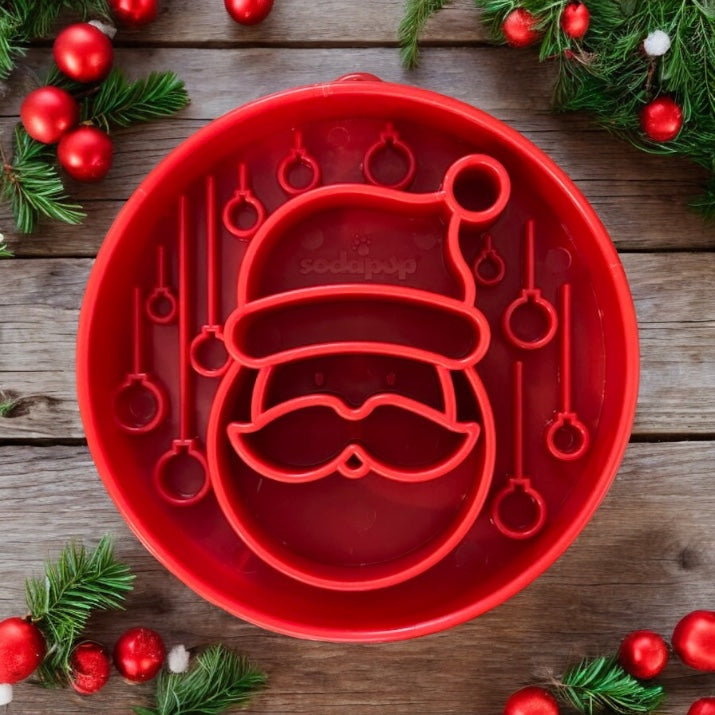 Santa Design eBowl Enrichment Slow Feeder Bowl for Dogs