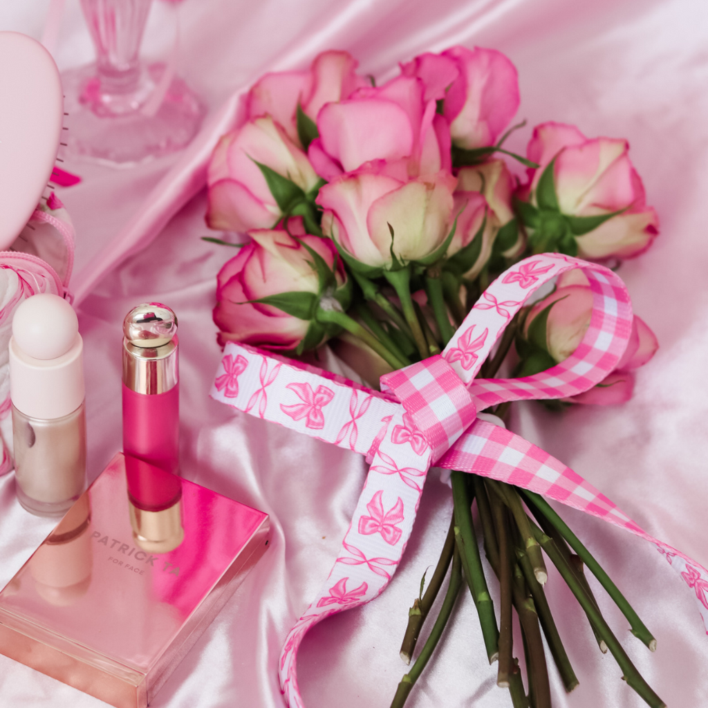 Frenchie Comfort Leash - Pink Bows