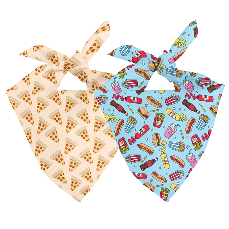Pizza & Food Dog Bandana
